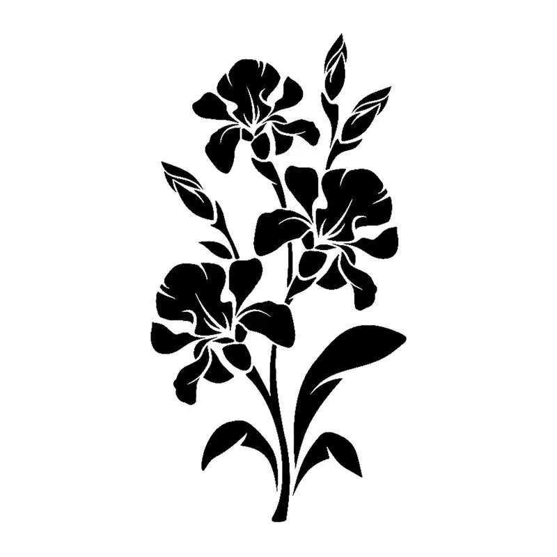 شابلون باتیس آرت طرح گل کد 50-457