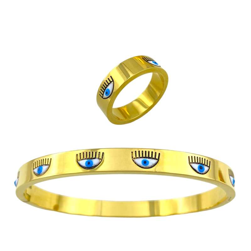 نیم ست زنانه مدل چشم کیارا کد M4094