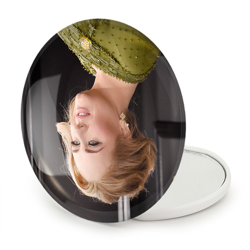 آینه جیبی خندالو طرح ادل Adele مدل تاشو کد 18997