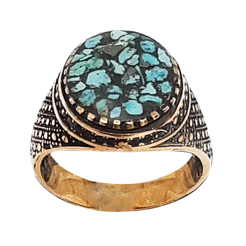 انگشتر مردانه مدل طلاروس 017