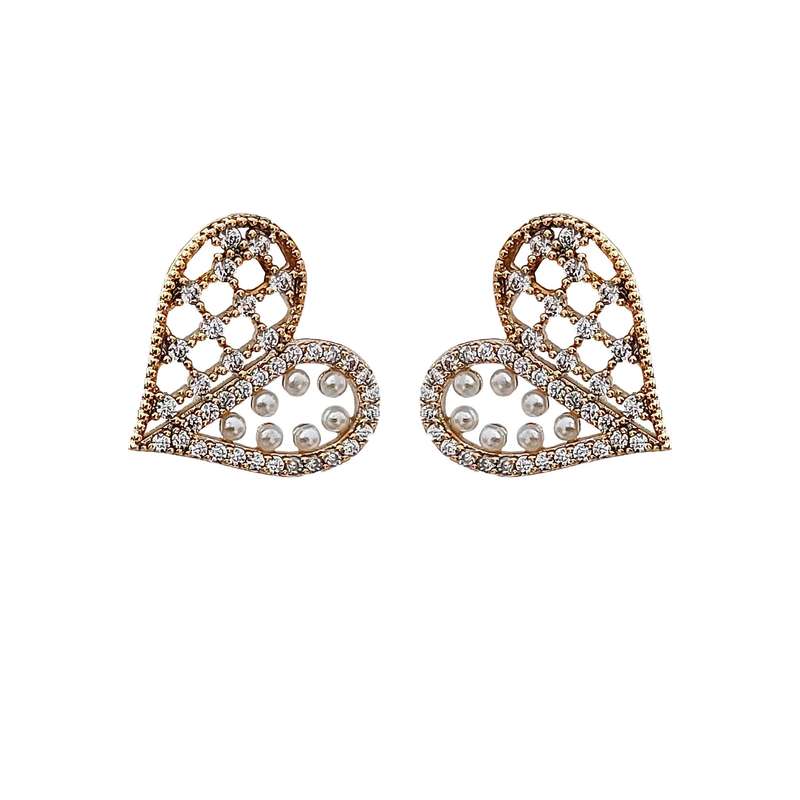 گوشواره زنانه ژوپینگ مدل قلب 7