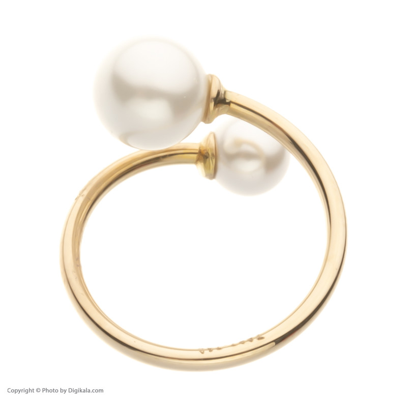 انگشتر طلا 18 عیار زنانه مایا ماهک مدل SR0555 طرح مروارید نشان