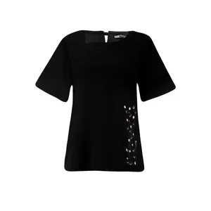 بلوز آستین کوتاه زنانه بنیس مدل کاتالینا رنگ مشکی