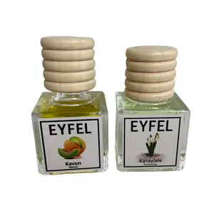خوشبوکننده هوا خودرو ایفل مدل گل یخ و طالبی کد Snowdrop-Melon حجم 10 میلی‌ لیتر بسته 2 عددی
