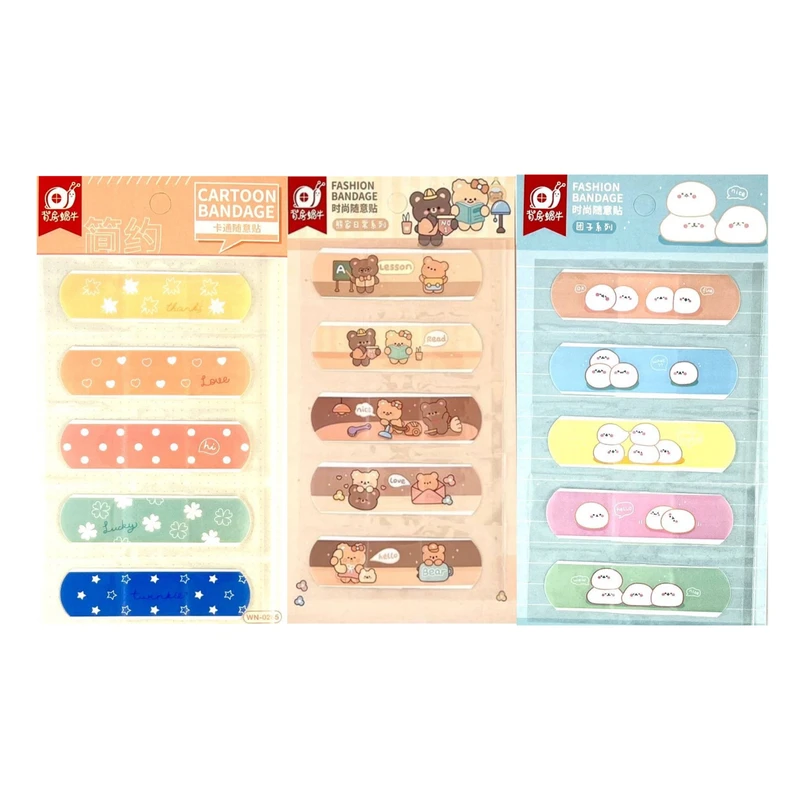 چسب زخم مدل فانتزی کد 0102 سه بسته 5 عددی