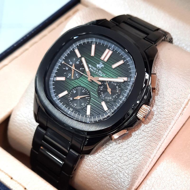 ساعت مچی عقربه‌ای مردانه کوارتز کرونوگراف بورلی هیلز پولو کلاب مدل BP3212X.671