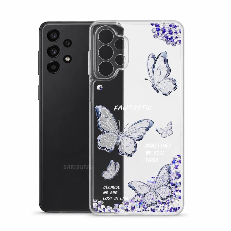 کاور کد 01 طرح پروانه آکواریومی مناسب برای گوشی موبایل سامسونگ Galaxy A13 4g