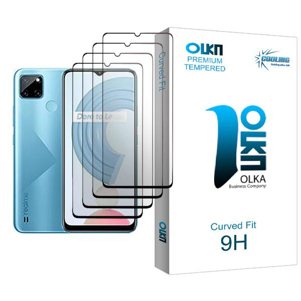 محافظ صفحه نمایش کولینگ مدل Olka Glass MIX004 مناسب برای گوشی موبایل ریلمی C21Y بسته چهار عددی