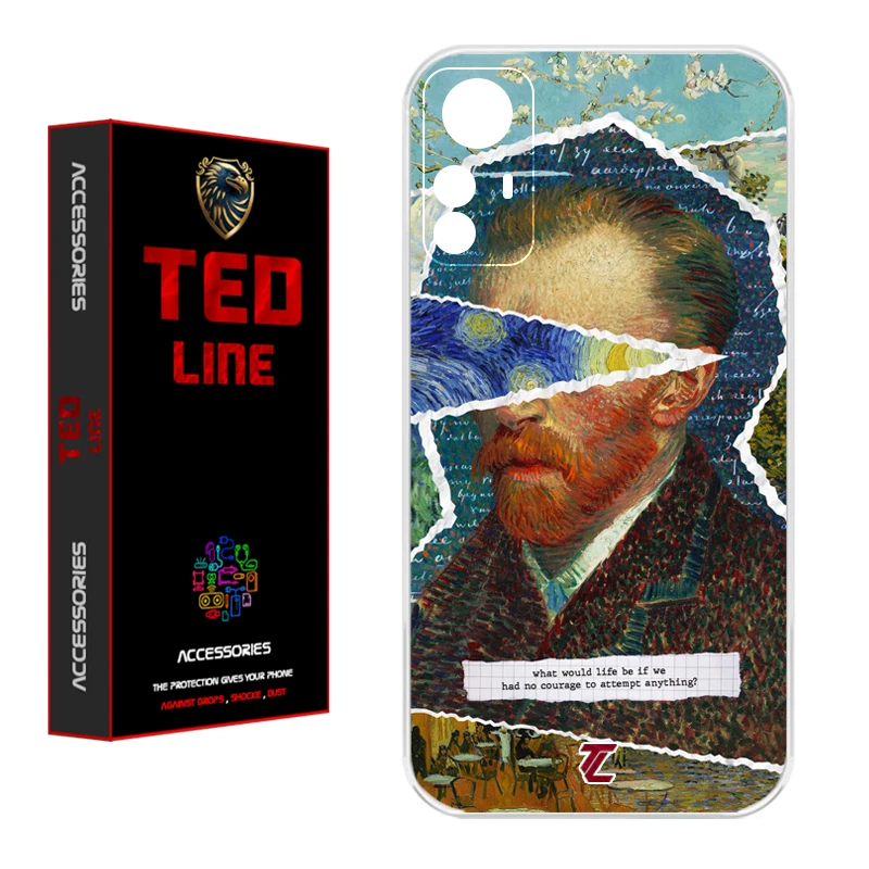 کاور تد لاین طرح ونگوگ کد 1115 مناسب برای گوشی موبایل شیائومی Redmi Note 12S