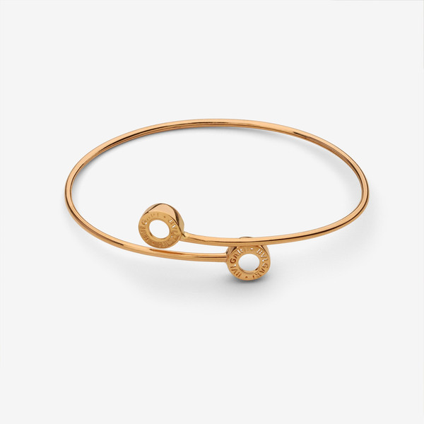 بنگل طلا 18 عیار زنانه حافا گلد مدل بولگاری کد bn005