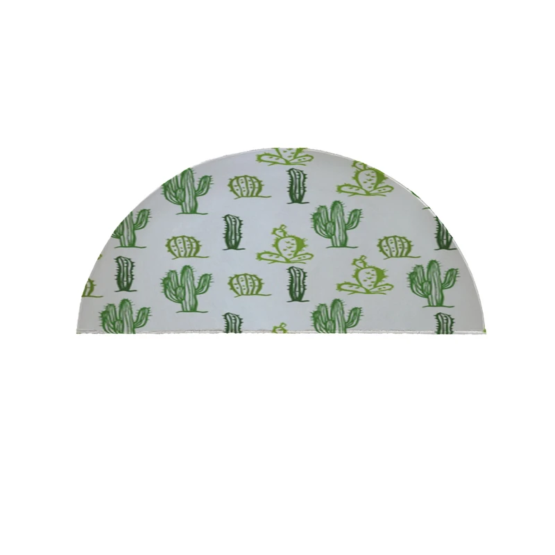 پادری مدل نیم دایره طرح کاکتوس کد 8177 سایز 90×45 سانتی متر