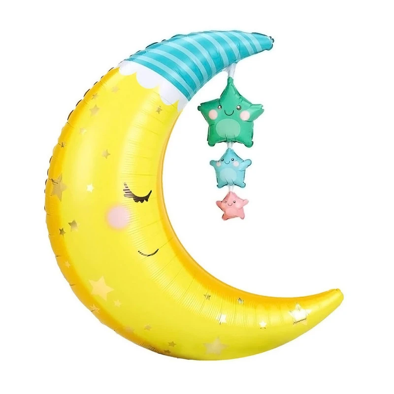 بادکنک فویلی سورتک مدل ماه و ستاره کد ST0482