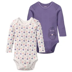 بادی آستین بلند نوزادی لوپیلو مدل IAN-319492 مجموعه 2 عددی