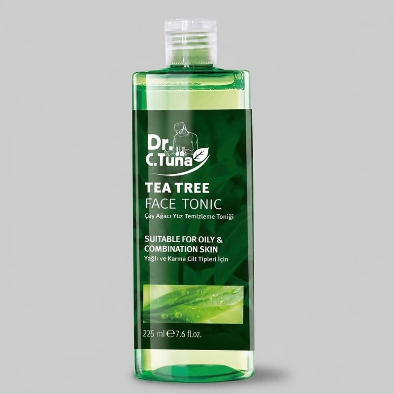 تونر پاک کننده آرایش صورت دکتر سی تونا مدل Tea Tree حجم 225 میلی لیتر