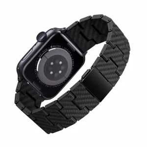 بند مدل رزین کربن مناسب برای اپل واچ 42/44/45/49 میلی متری