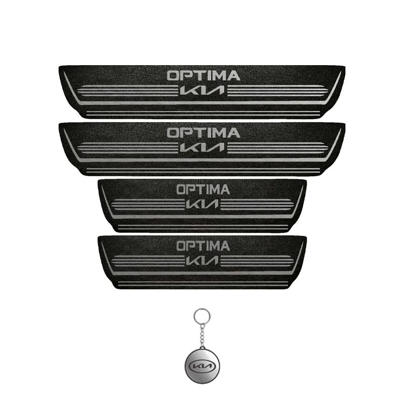 برچسب پارکابی خودرو لندمون کد LMm0043 MS مناسب برای کیا اپتیما مجموعه 4 عددی به همراه جا کلیدی