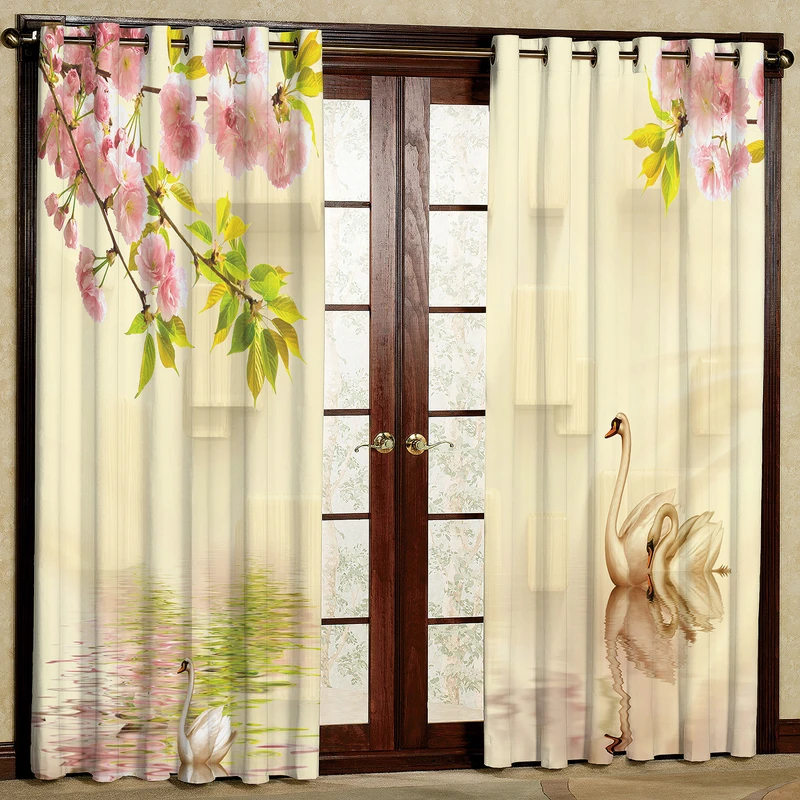 پرده مدل قو مخمل پانچی کد 2505 سایز 200x140 سانتی متر