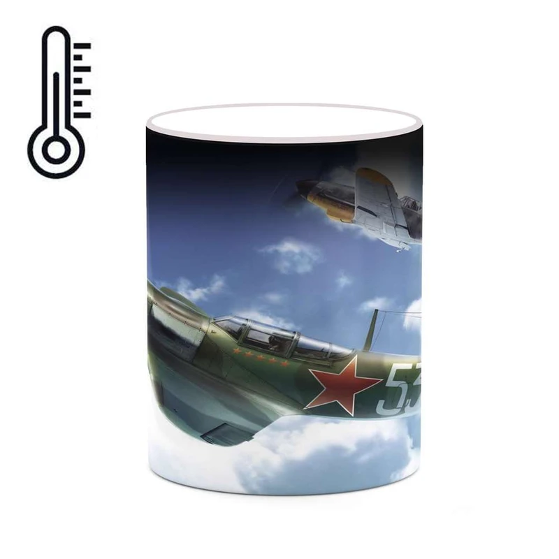 ماگ حرارتی کاکتی مدل هواپیمای جنگنده کد mgh20420