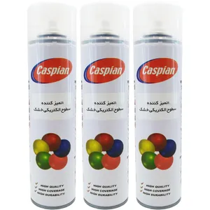 اسپری محافظ کنتاکت و تمیز کننده سطوح الکتریکی خشک کاسپین مدل Contact حجم 300 میلی لیتر بسته 3 عددی