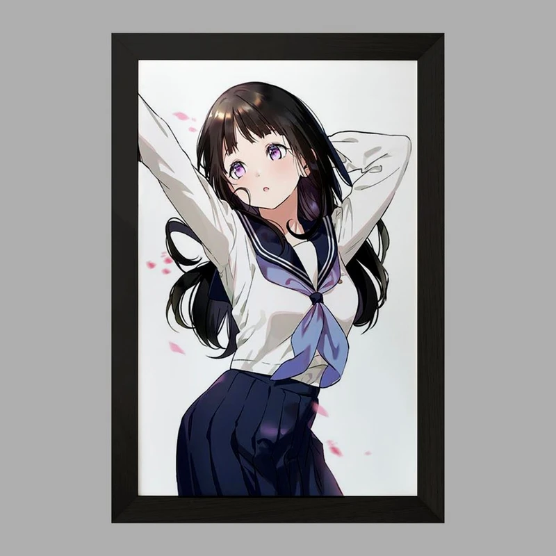 تابلو خندالو مدل چیتاندا انیمه هیوکا Hyouka  کد 17054