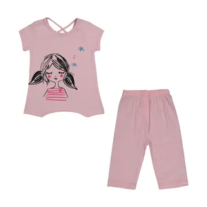 ست تی شرت و شلوارک دخترانه سون پون مدل 1391730-84