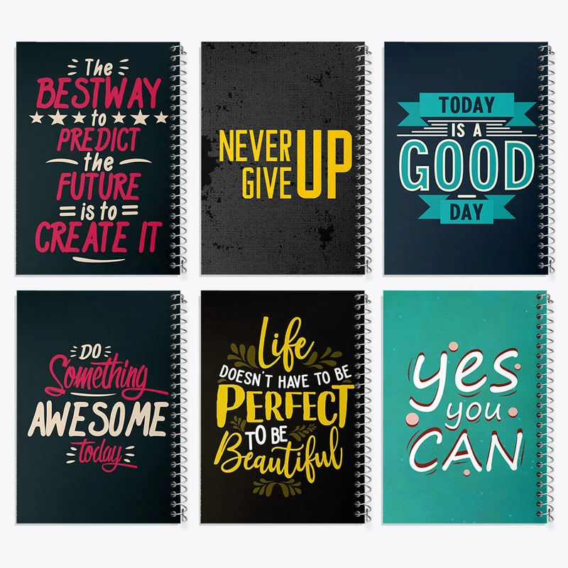 دفتر مشق 100 برگ خندالو طرح انگیزشی کد 512 مجموعه 6 عددی