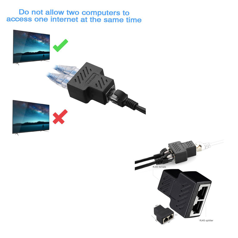 مبدل 1 به 2 RJ45 مکا مدل MR 