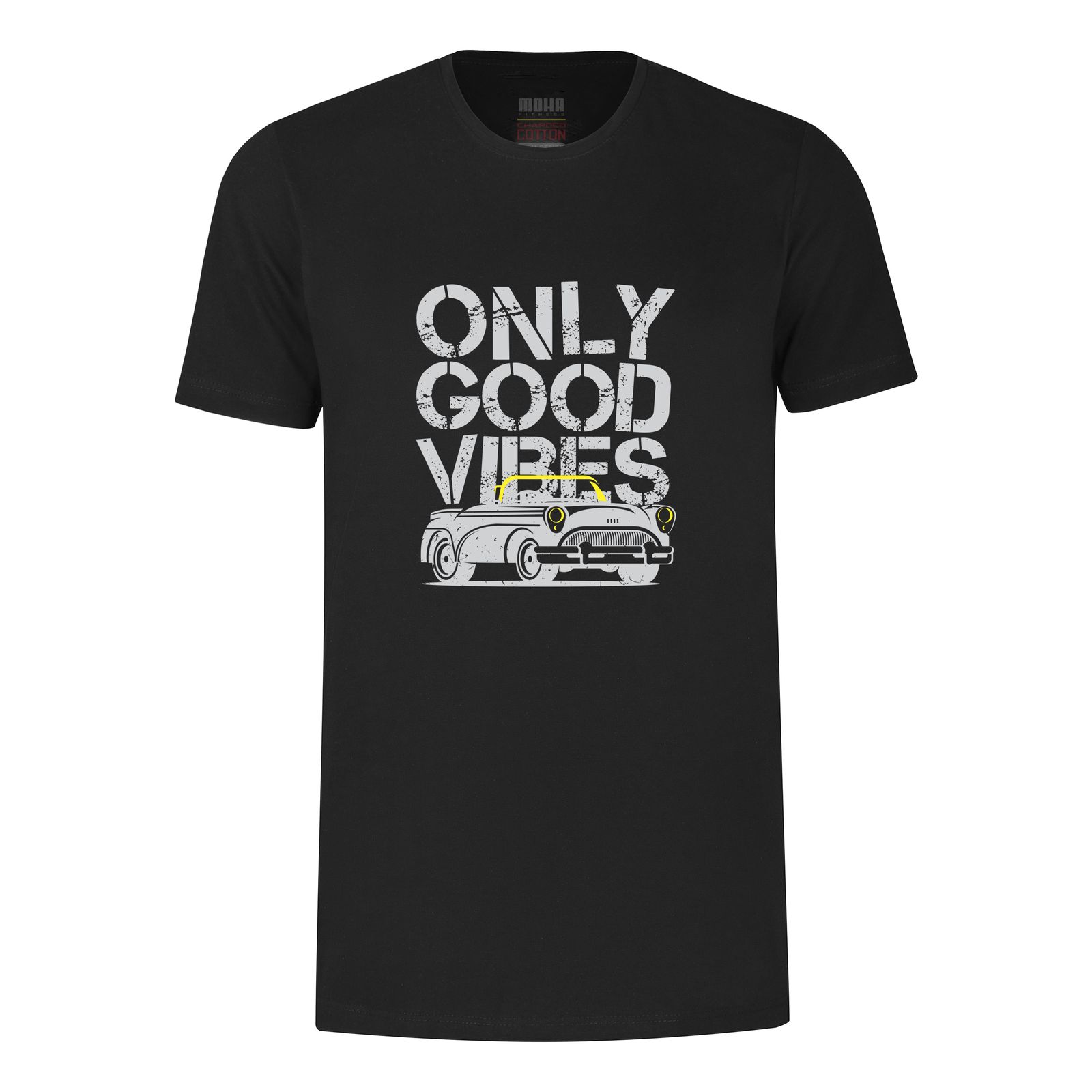 تی شرت آستین کوتاه مردانه موها فیتنس مدل ONLY GOOD VIBES - B -  - 2