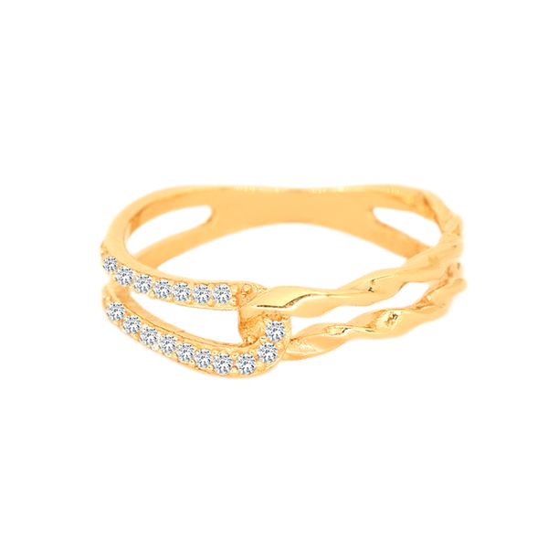 انگشتر طلا 18 عیار زنانه ماوی گالری مدل دلبر ناز - - 1