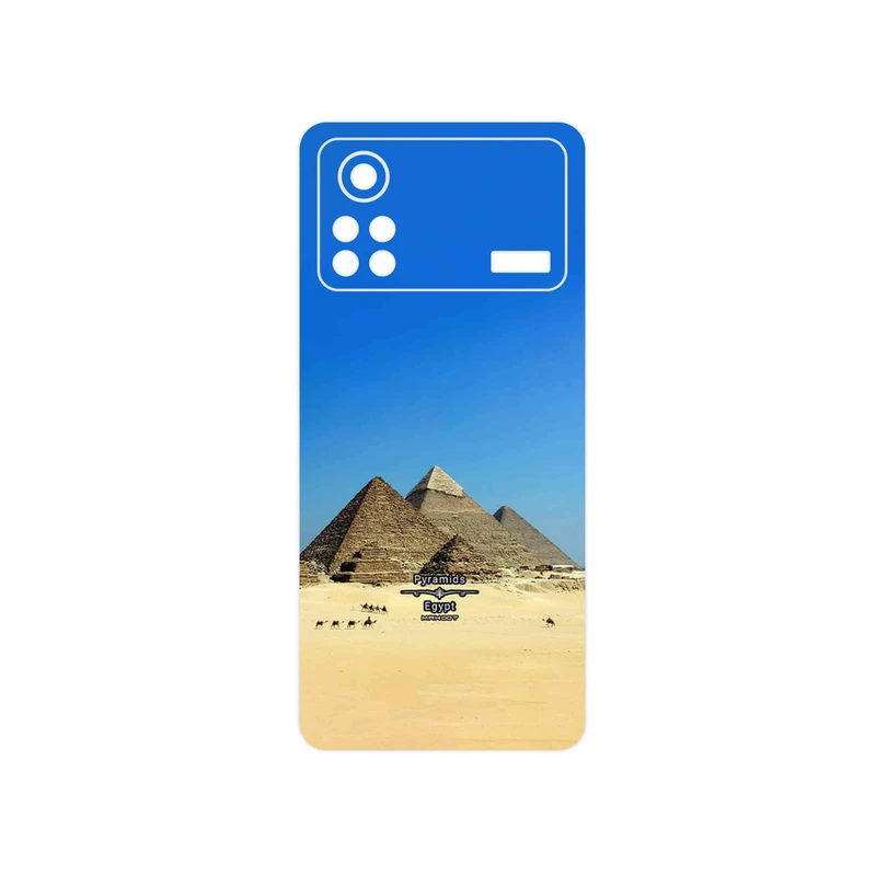 برچسب پوششی ماهوت مدل Pyramids of Egypt مناسب برای گوشی موبایل شیائومی Poco X4 Pro 5G
