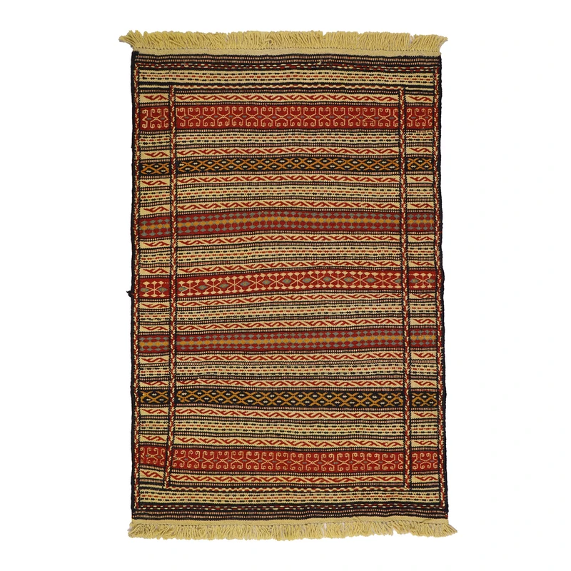 گلیم دستبافت یک و نیم متری مدل کلات کد 4041009