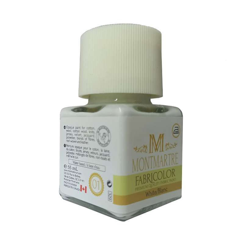 رنگ پارچه مونمارت کد 01 حجم 55 میلی لیتر رنگ پارچه مونمارت کد 01 حجم 55 میلی لیتر