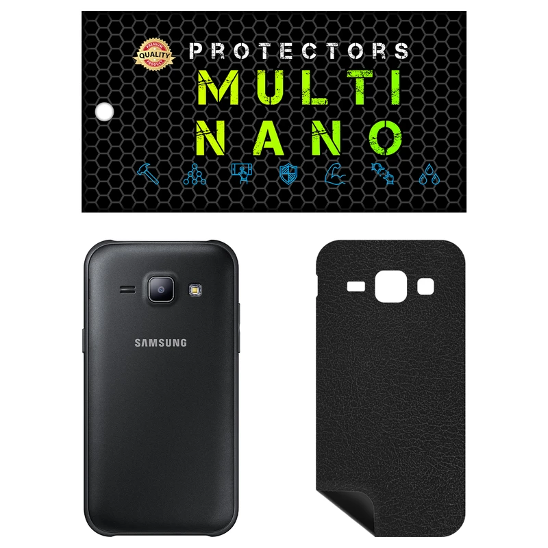 برچسب پوششی مولتی نانو طرح چرم مدل X-F1L مناسب برای گوشی موبایل سامسونگ Galaxy J1