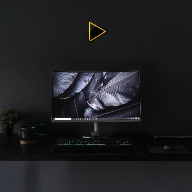 چراغ دیواری نئون دیزاین مدل Play-BL_YL