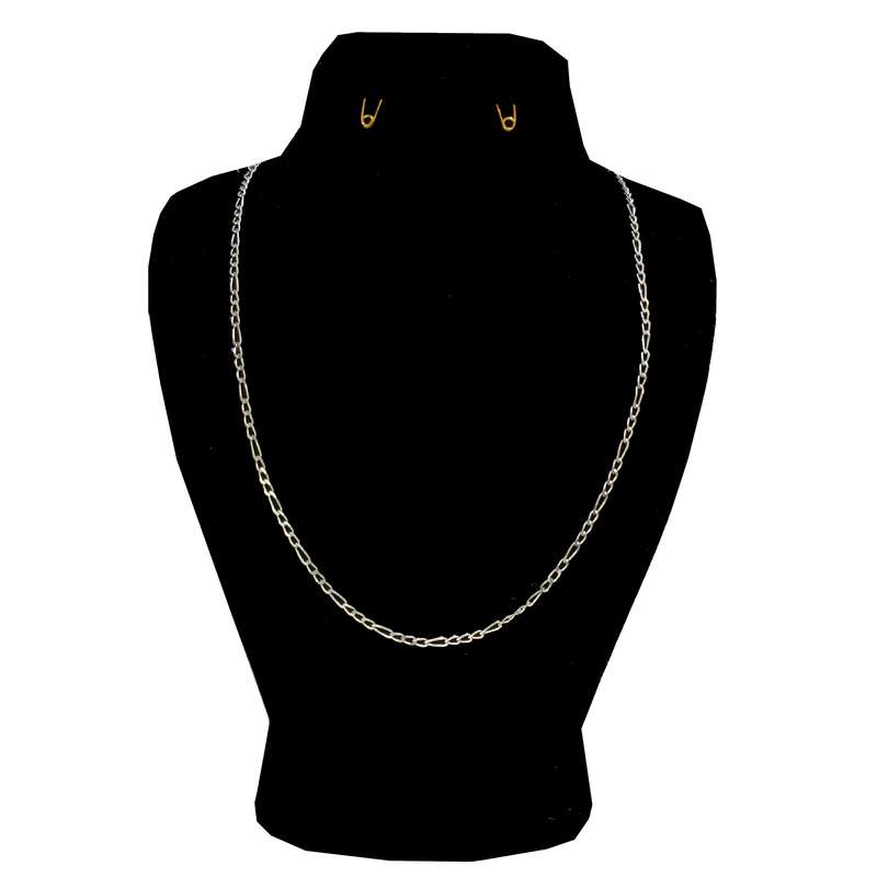 زنجیر نقره زنانه مدل فیگارو کد 3.90 زنجیر نقره زنانه مدل فیگارو کد 3.90