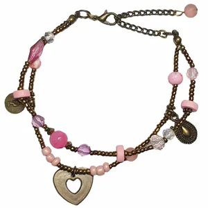 پابند زنانه مدل قلب و سکه