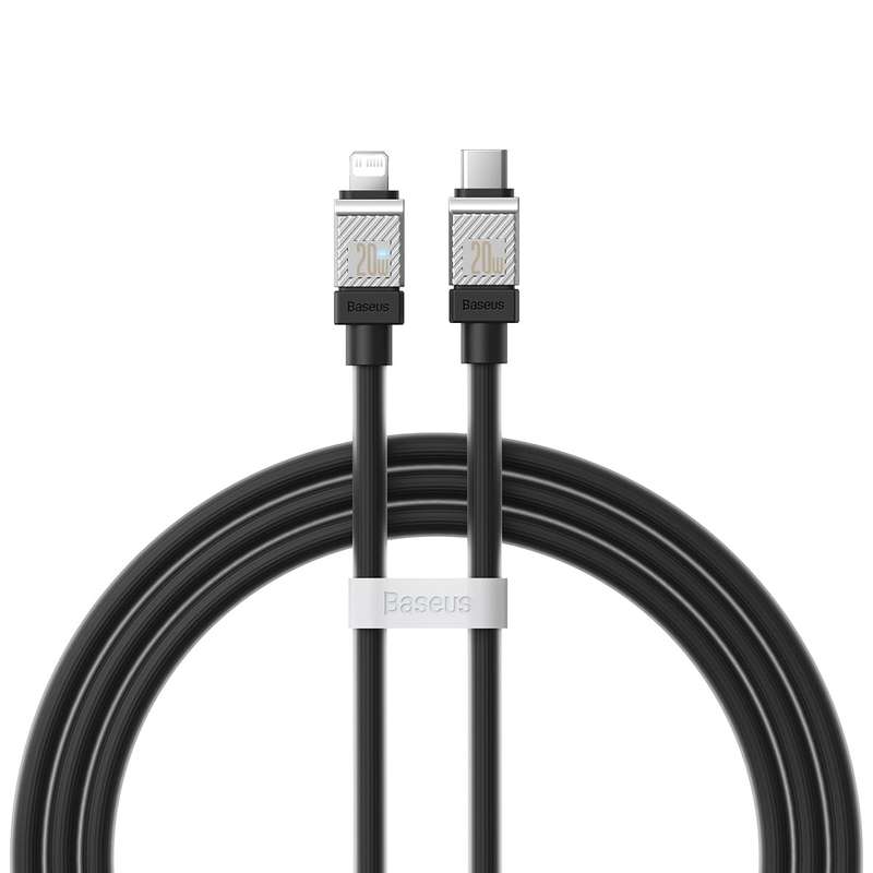 کابل تبدیل USB-C به لایتنینگ بیسوس مدل cakw000101 طول 2متر کابل تبدیل USB-C به لایتنینگ بیسوس مدل cakw000101 طول 2متر