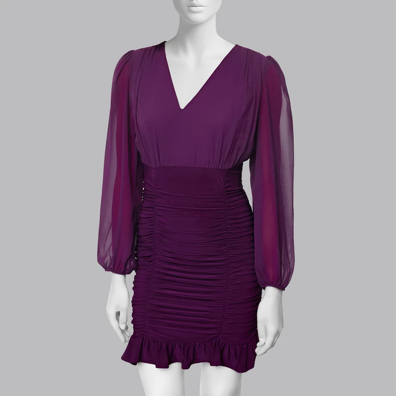 پیراهن یقه هفت زنانه مدل 831637623 طرح ترندیول