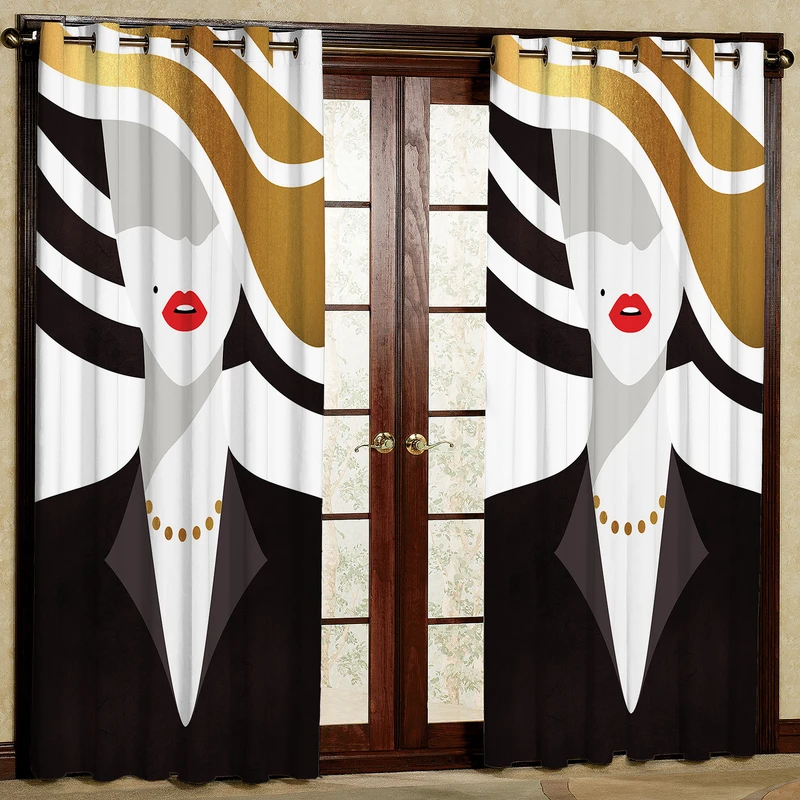 پرده مدل هازان پانچی کد 2445 سایز 140x200 سانتی متر