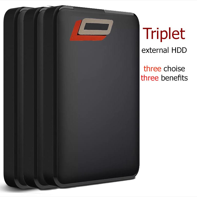 هارد اکسترنال اِل اُ مدل  triplet-super-fast ظرفیت یک ترابایت