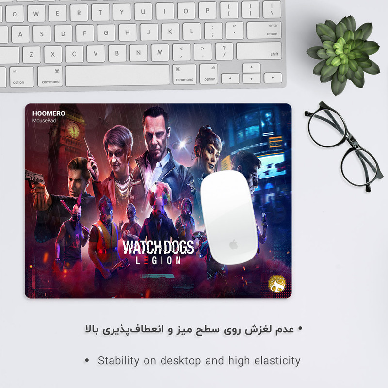ماوس پد هومرو مدل A4681 طرح بازی Watch Dogs 2