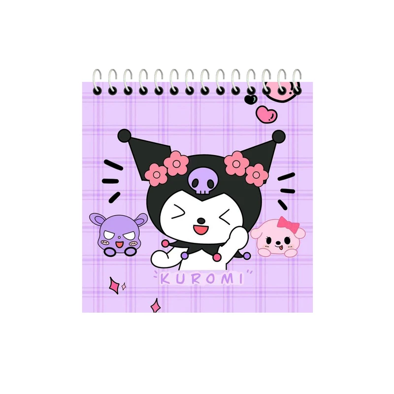 دفترچه یادداشت 50 برگ آلبالو مدل کرومی فانتزی کد 4054