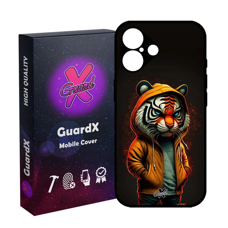 کاور گارد ایکس طرح ببر مدل 10618 مناسب برای گوشی موبایل اپل iPhone 16
