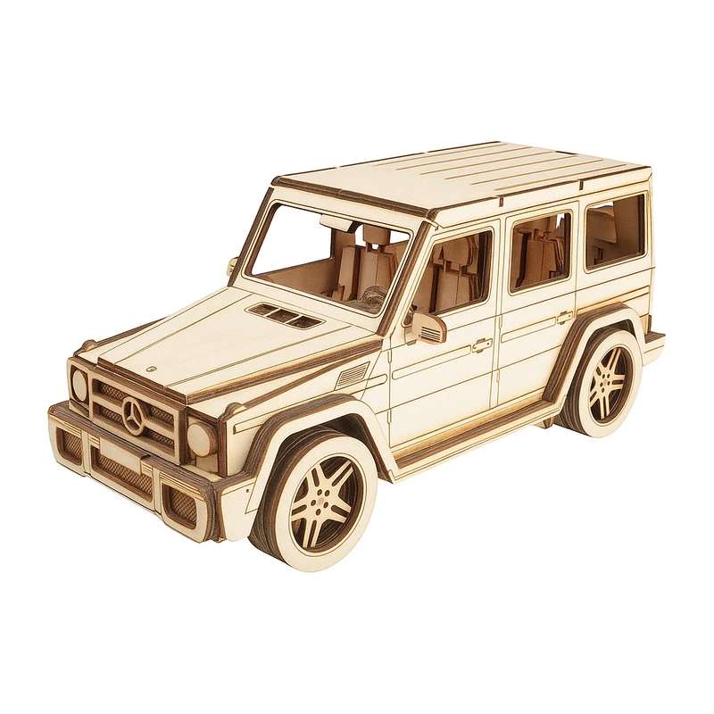 ساختنی 104 تکه مدل ماکت چوبی ماشین بنز G کلاس کد M205