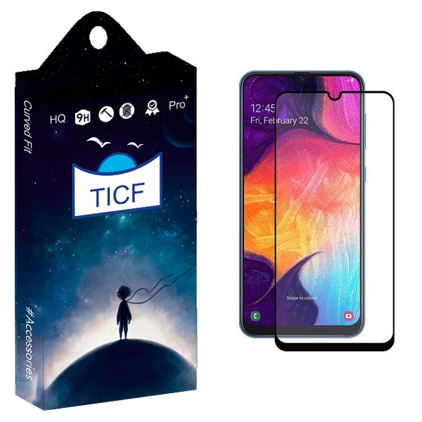 محافظ صفحه نمایش فول چسب تی ای سی اف مدل +HD مناسب برای گوشی موبایل سامسونگ Galaxy A10