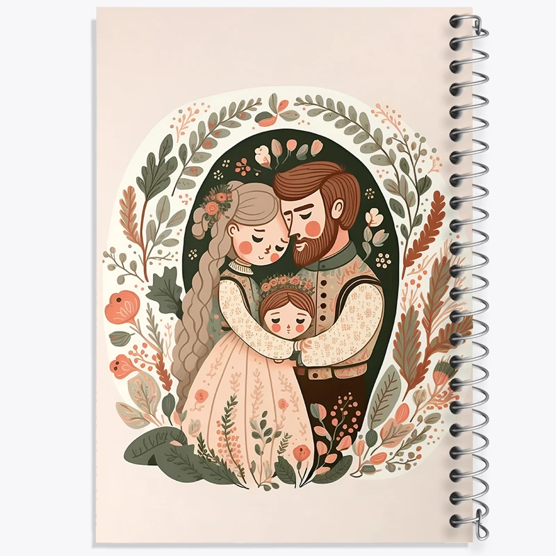 دفتر لیست خرید 50 برگ خندالو طرح خانواده کد N5658