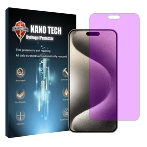 Nano tech anti-violet screen protector suitable for Apple iPhone 15 Pro Max mobile phone