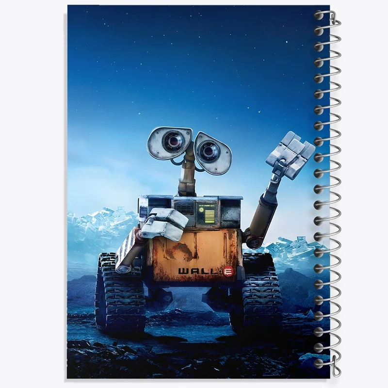 دفتر ژورنال نویسی 50 برگ خندالو مدل نقطه ای طرح وال ای (WALL-E) کد F1377