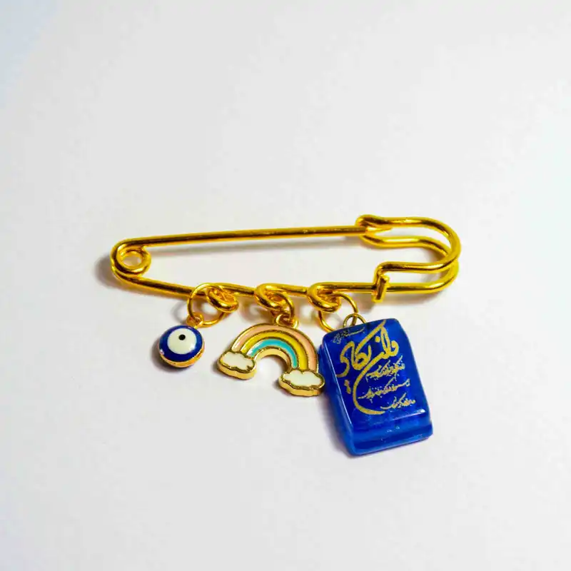 سنجاق سینه نوزادی مدل وان یکاد و چشم نظر