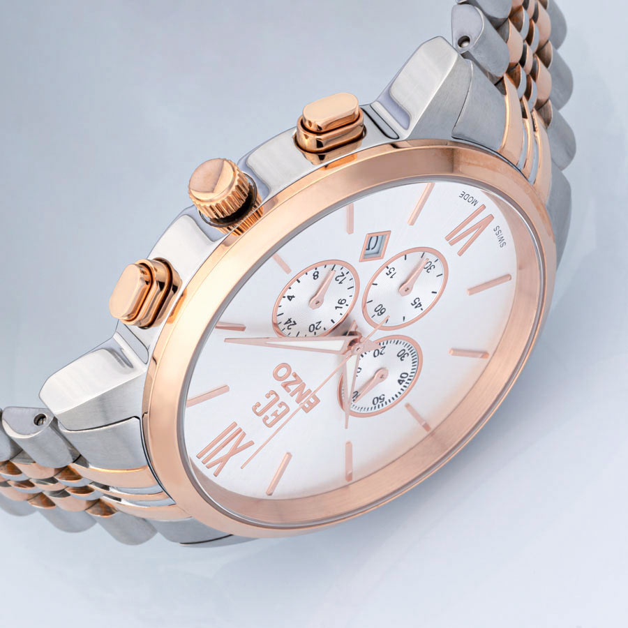 ست ساعت مچی عقربه ای زنانه و مردانه انزو مدل 836 KEG/KEL